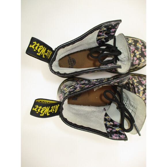 Dr. Doc Martens 1460 floral boots Style 11821 -WORN SPOTS- Ladies SIZE 7 - Picture 11 of 12